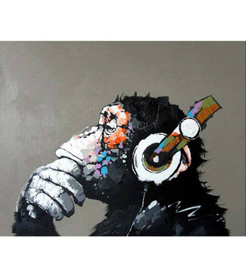 Music Chimpanzee Paint by Numbers - Art Providore