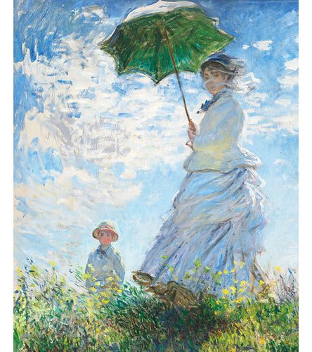 Woman with a Parsol Paint with Diamonds - Claude Monet - Art Providore