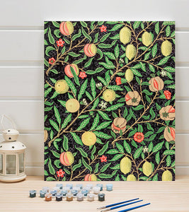 Fruit Pattern Paint by Numbers - William Morris - Art Providore