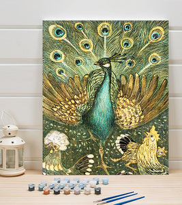 Beautiful Peacock Paint by Numbers - Theo van Hoytema - Art Providore