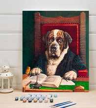 Load image into Gallery viewer, Spectacle Dog Paint by Numbers