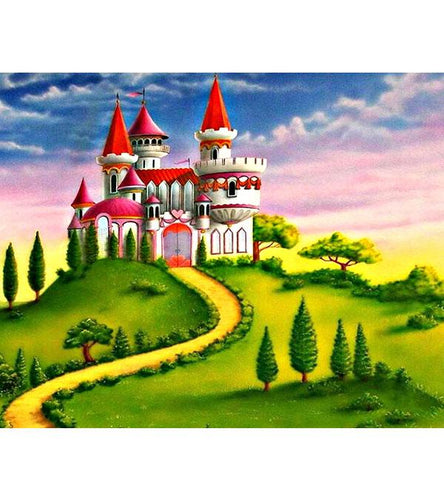 Castle on the Hill Paint with Diamonds - Art Providore