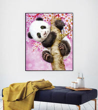 Load image into Gallery viewer, Cherry Blossoms Panda Paint with Diamonds - Art Providore