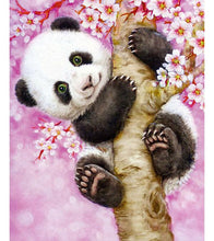 Load image into Gallery viewer, Cherry Blossoms Panda Paint with Diamonds - Art Providore