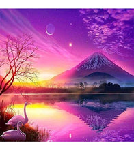 Load image into Gallery viewer, Purple Night Sky Paint with Diamonds - Art Providore