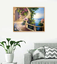 Load image into Gallery viewer, Seaside Garden Paint with Diamonds - Art Providore
