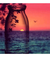 Load image into Gallery viewer, Sunset In the Bottle Paint with Diamonds - Art Providore