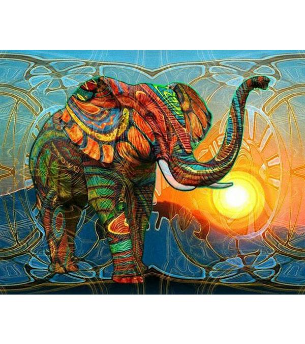 The Great Elephant Paint with Diamonds - Art Providore