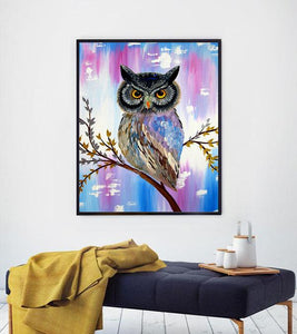 The Wise Owl Paint with Diamonds - Art Providore