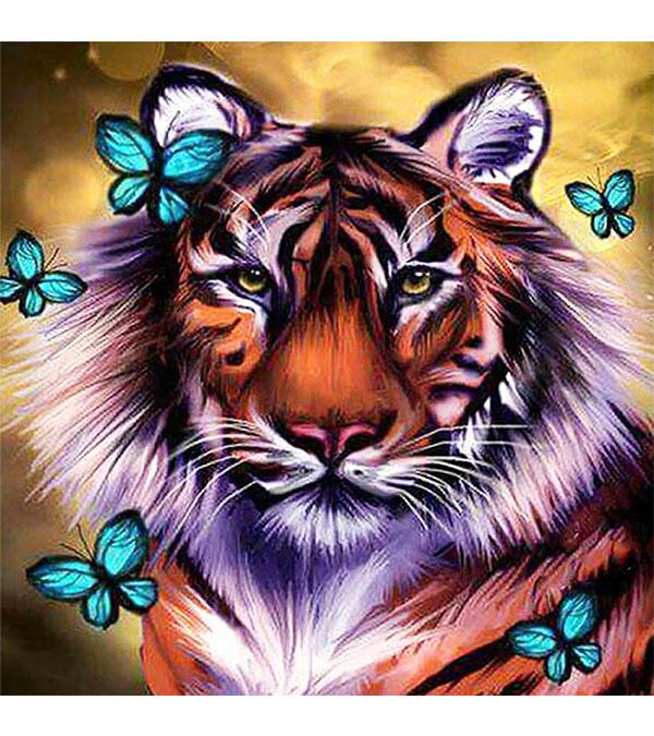 Tiger Butterflies Paint with Diamonds - Art Providore