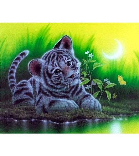 Tiger Cub Paint with Diamonds - Art Providore