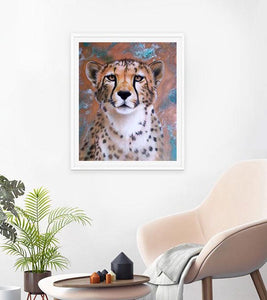 Wild Cheetah Paint with Diamonds - Art Providore