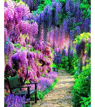 Load image into Gallery viewer, Wisteria Garden Paint with Diamonds - Art Providore