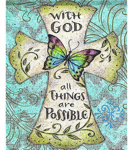 With God All Things Are Possible Paint with Diamonds - Art Providore