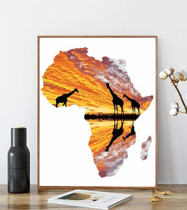 Africa Continent Paint by Numbers - Art Providore