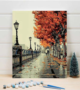 Autumn in City Paint by Numbers - Art Providore