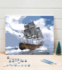 Battle Ship Paint by Numbers - Art Providore