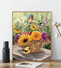 Load image into Gallery viewer, Birds and Flower Basket Paint by Numbers - Art Providore