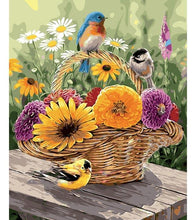 Load image into Gallery viewer, Birds and Flower Basket Paint by Numbers - Art Providore