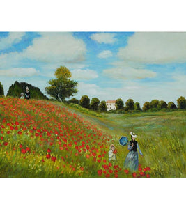 Blooming Poppy Field Paint by Numbers - Claude Monet - Art Providore