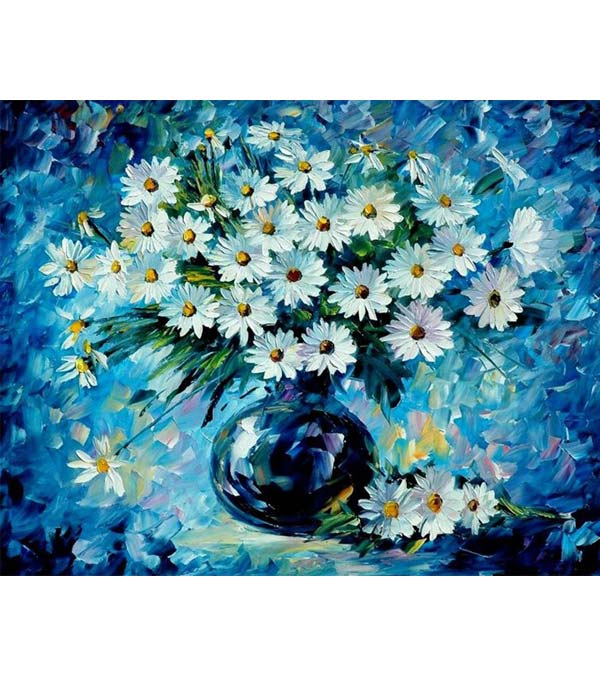 Blue Daisy Paint by Numbers - Art Providore