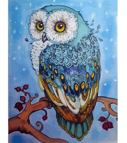 Blue Owl Paint by Numbers - Art Providore
