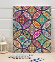 Load image into Gallery viewer, Boho Mandala Paint by Numbers