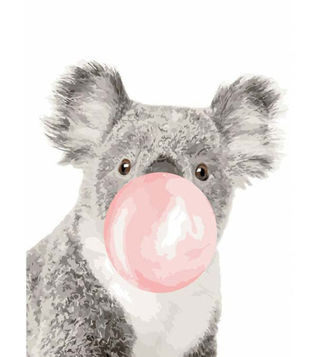 Bubble Gum Koala Paint by Numbers - Art Providore