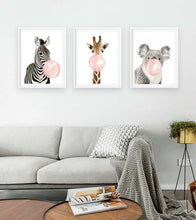 Load image into Gallery viewer, Bubble Gum Giraffe Paint by Numbers - Art Providore