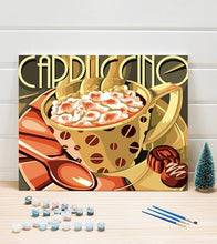 Load image into Gallery viewer, Cappuccino Coffee Paint by Numbers - Art Providore
