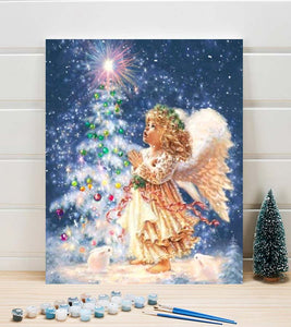 Christmas Angel Paint by Numbers - Art Providore