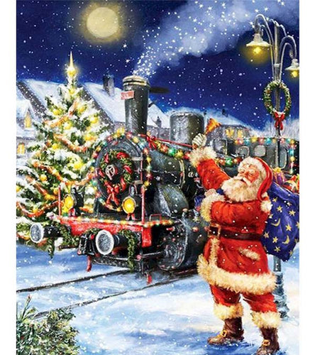 Christmas Train Ride Paint by Numbers - Art Providore