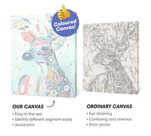 Load image into Gallery viewer, Floral Antler Deers Paint by Numbers - Art Providore