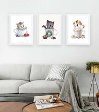 Load image into Gallery viewer, Cute Cat in Lovely Cup Paint by Numbers - Art Providore