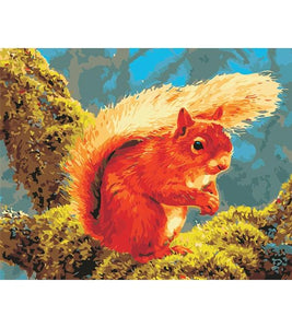 Cute Squirrel Paint by Numbers - Art Providore