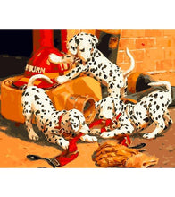 Load image into Gallery viewer, Dalmatian Dogs Paint by Numbers - Art Providore
