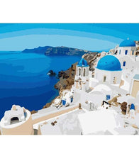 Load image into Gallery viewer, Dreamy Santorini Paint by Numbers - Art Providore