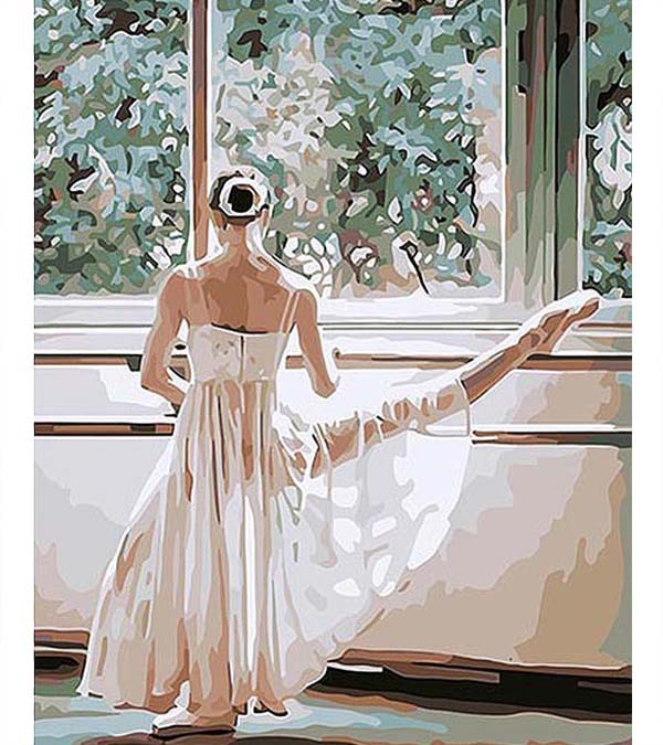 Elegant Ballerina Paint by Numbers - Art Providore