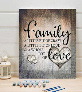 Family Love Paint by Numbers - Art Providore