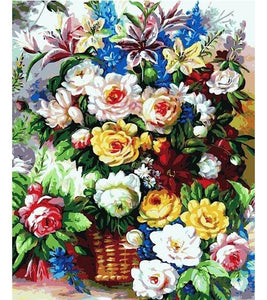 Flower Basket Paint by Numbers - Art Providore