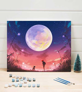 Full Moon Guided Journey Paint by Numbers - Art Providore