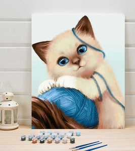 Fun-loving Kitten Paint by Numbers - Art Providore
