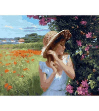 Load image into Gallery viewer, Summer Garden Girl Paint by Numbers - Art Providore