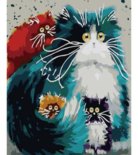 Load image into Gallery viewer, Gazing Cats Paint by Numbers - Art Providore