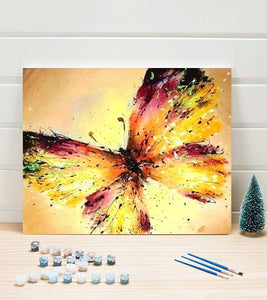 Golden Butterfly Paint by Numbers - Art Providore