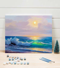 Load image into Gallery viewer, Ocean Waves at Sunrise Paint by Numbers - Art Providore