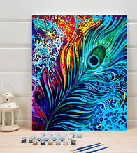 Load image into Gallery viewer, Peacock Feather Paint by Numbers - Art Providore