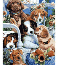 Load image into Gallery viewer, Picnic with Dogs Paint by Numbers - Art Providore