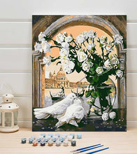 Load image into Gallery viewer, Pigeon by the Window Paint by Numbers - Art Providore