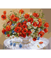 Load image into Gallery viewer, Poppies with Wildflowers Paint by Numbers - Art Providore